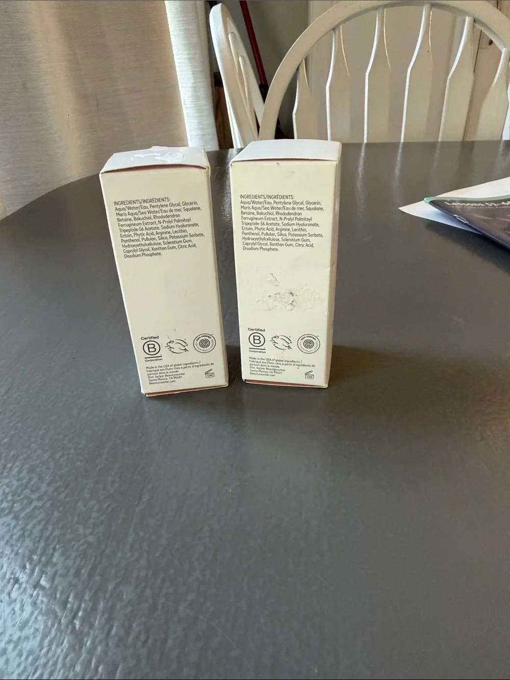 Beautycounter Countertime Radiance Serum Duo - White & Pale Pink Boxes